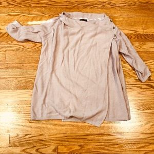 Limited light pink wrap type sweater